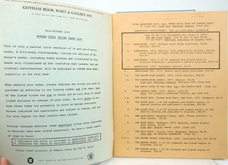 Fall/Winter 1976 Edward Gorey Priced Order List.