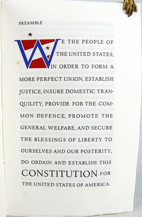 Constitution of the United States. Published for the Bicentennial of its Adoption in 1787.