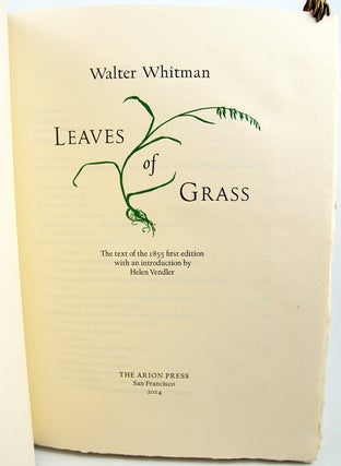 Leaves of Grass.