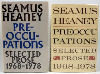 Item #32482 Preoccupations. Seamus Heaney