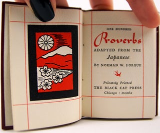 Item #32661 One Hundred Proverbs Adapted from the Japanese. Norman Forgue