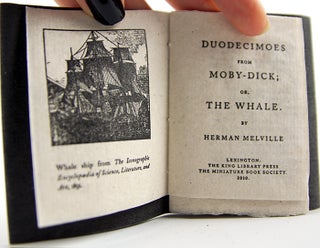 Item #32725 Duodecimoes from Moby-Dick; or The Whale by Hermann Melville. Hermann Melville