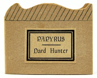 Item #32736 Dard Hunter on Papyrus: Excerpted from The Story of Early Printing. Dard Hunter