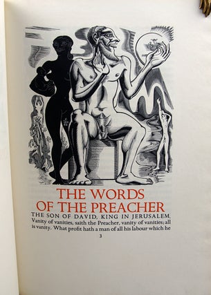 Item #32746 (Golden Cockerel Press). Ecclesiastes, or the Preacher