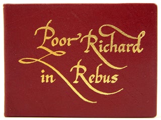 Item #32749 Poor Richard in Rebus. Benjamin Franklin