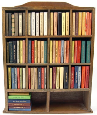 Item #32796 Complete Hillside Press collection with bookcase
