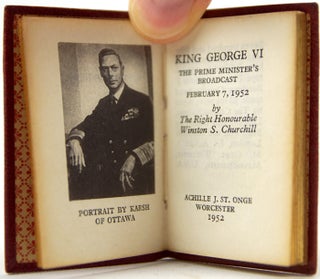 Item #32813 King George VI, The Prime Minister's Broadcast February 7, 1952, by Winston S....