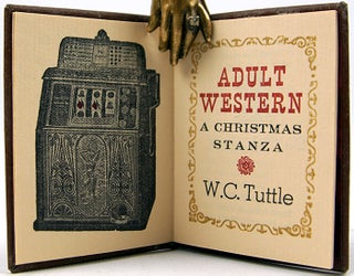 Item #33007 Adult Western: a Christmas Stanza. W. C. Tuttle