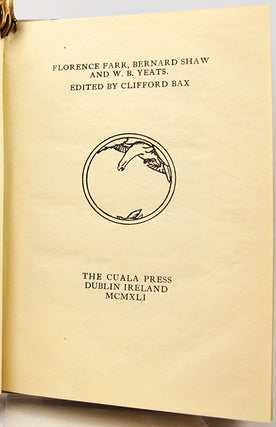Item #33088 Florence Farr, Bernard Shaw, and W. B. Yeats. Clifford Bax