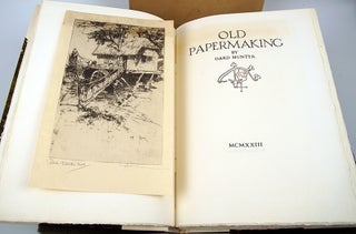 Item #33228 Old Papermaking. Dard Hunter