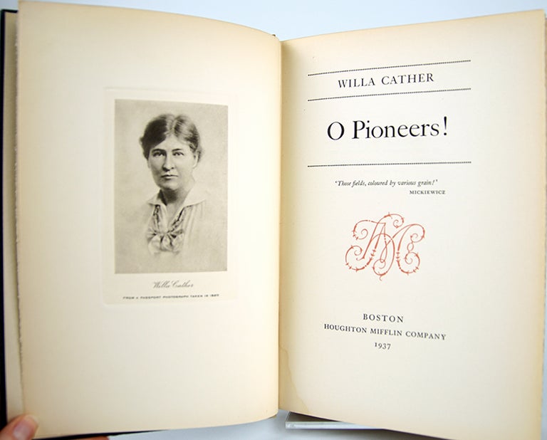 O Pioneers! Willa Cather.