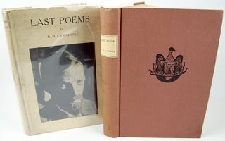 Item #33410 Last Poems. D. H. Lawrence